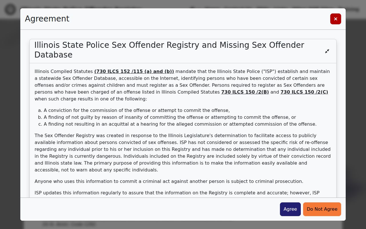 Waukegan residents directory Illinois offender registry