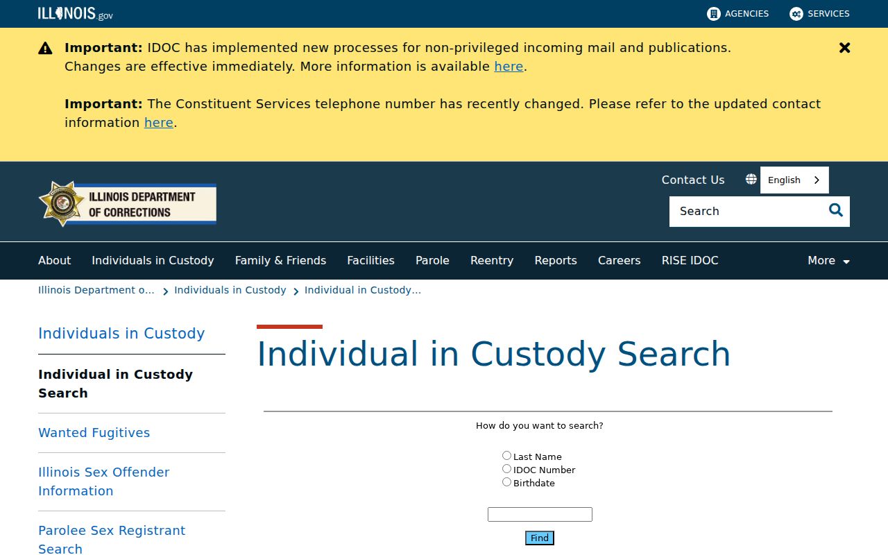 Waukegan residents directory Illinois custody search