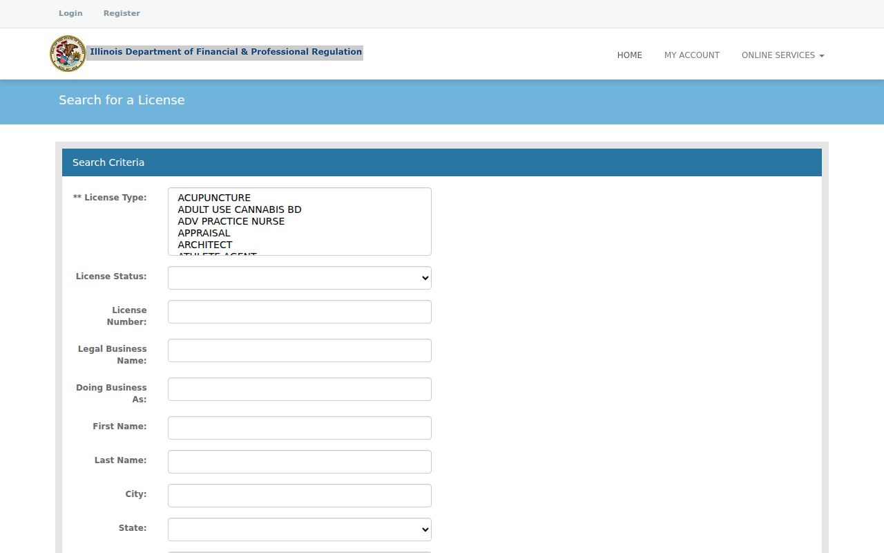 Waukegan resident lookup Illinois license verification